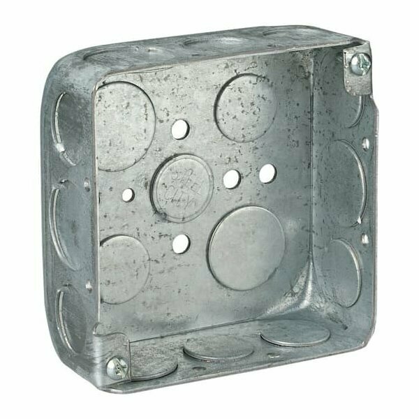 None Electrical Box, 21 cu in, Square Box, Steel, Square 521511/23/4(8192)